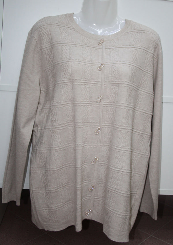 LA BOUTIQUE MAGLIA LUNGA CON FINTI BOTTONI