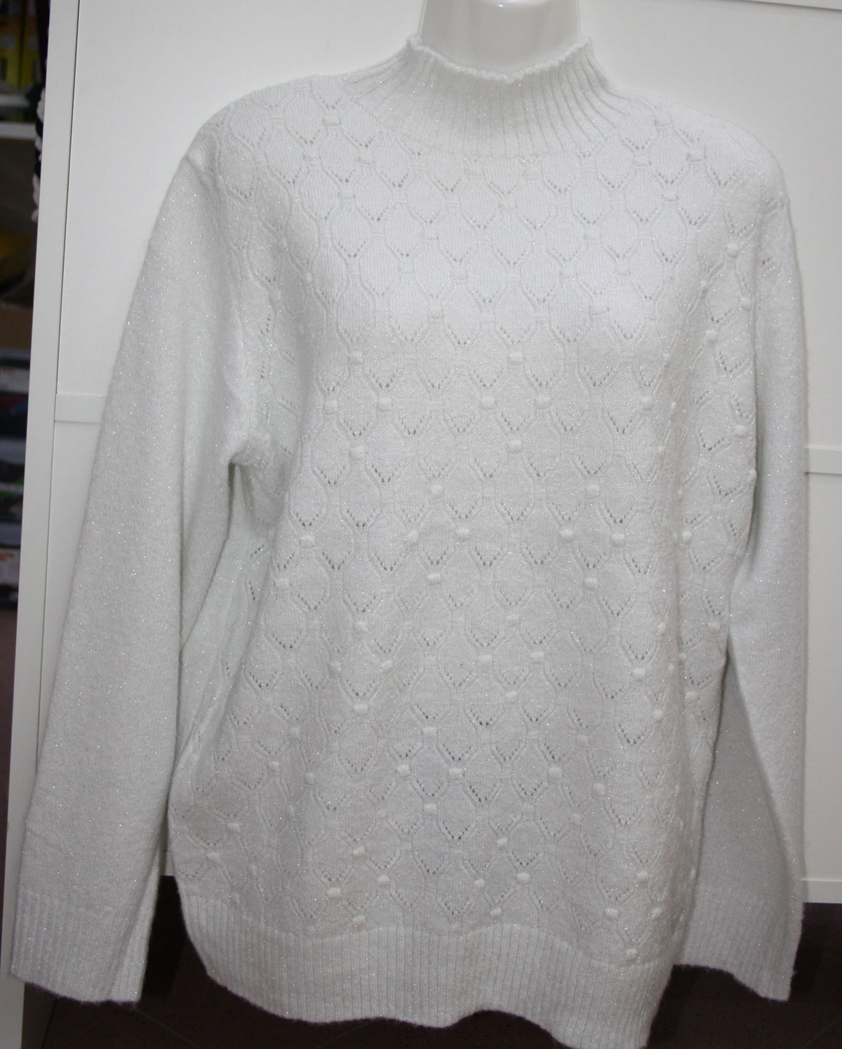 LA BOUTIQUE MAGLIA LUPETTO FIOCCHI DI NEVE