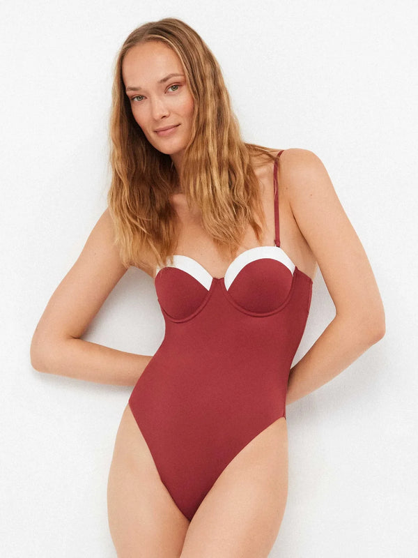 GISELA COSTUME INTERO BICOLORE COPPA C