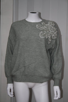 LA BOUTIQUE MAGLIA FIORE SPALLA