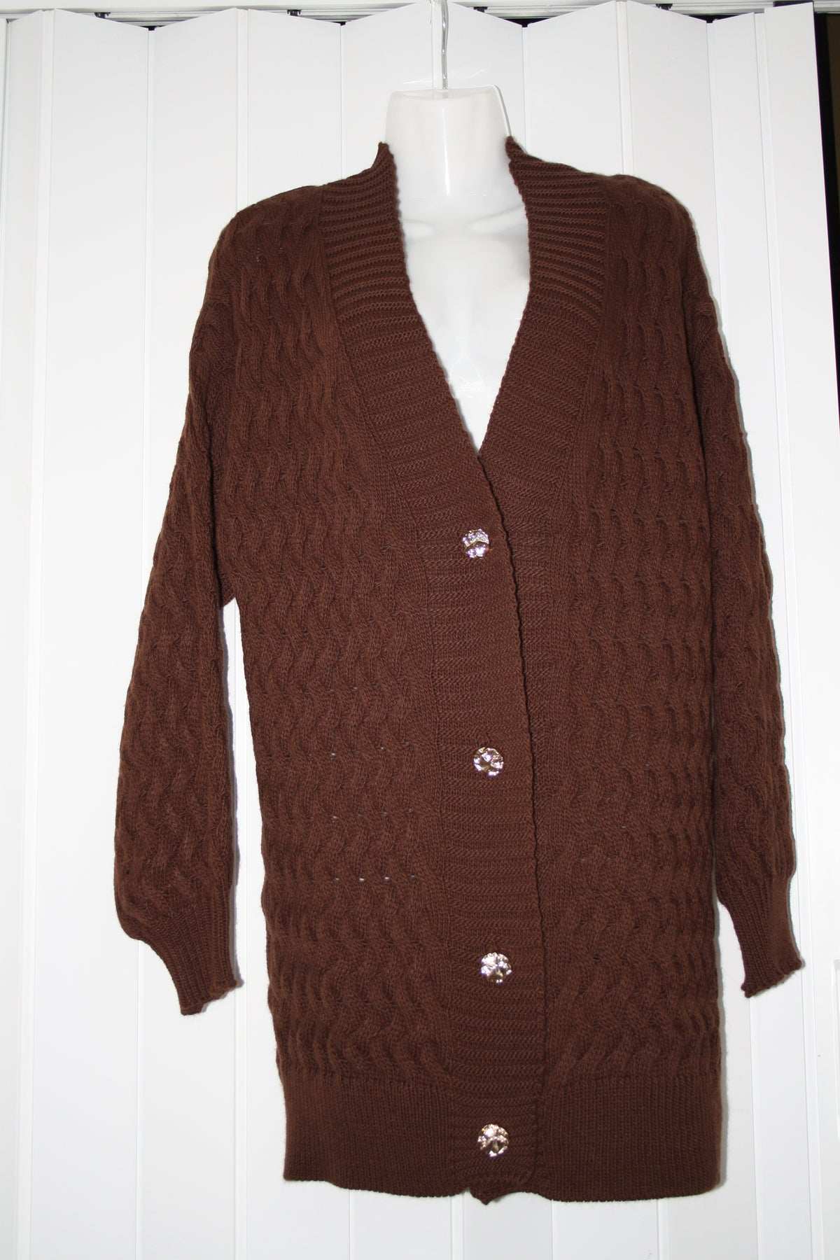 LA BOUTIQUE MAXI CARDIGAN TINTA UNITA