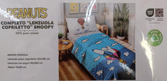 COMPLETO LENZUOLA SNOOPY