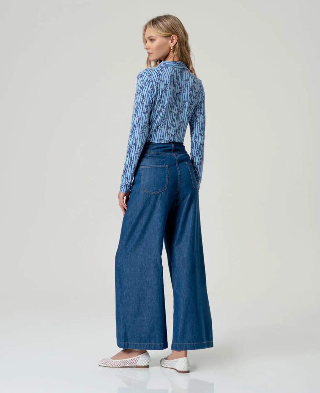 SURKANA JEANS LARGO COTONE LYOCEL
