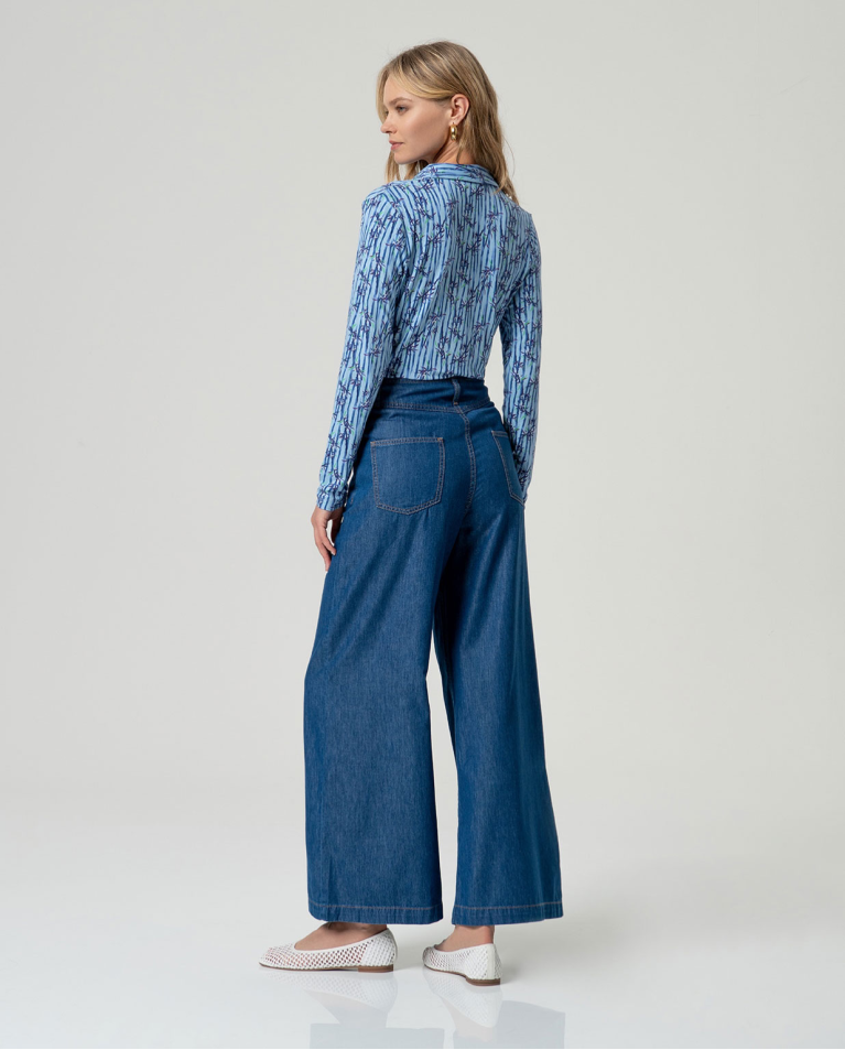 SURKANA JEANS LARGO IN COTONE