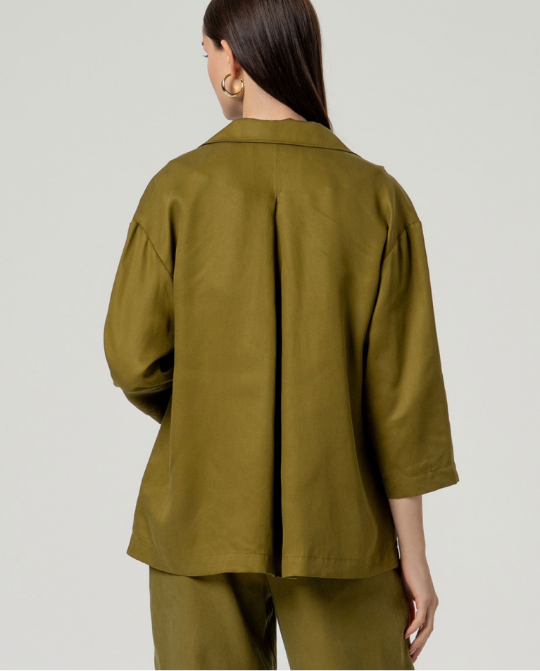 SURKANA GIACCA OVERSIZE IN LINO