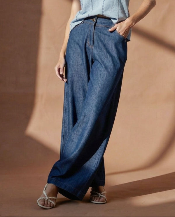 SURKANA JEANS LARGO IN COTONE