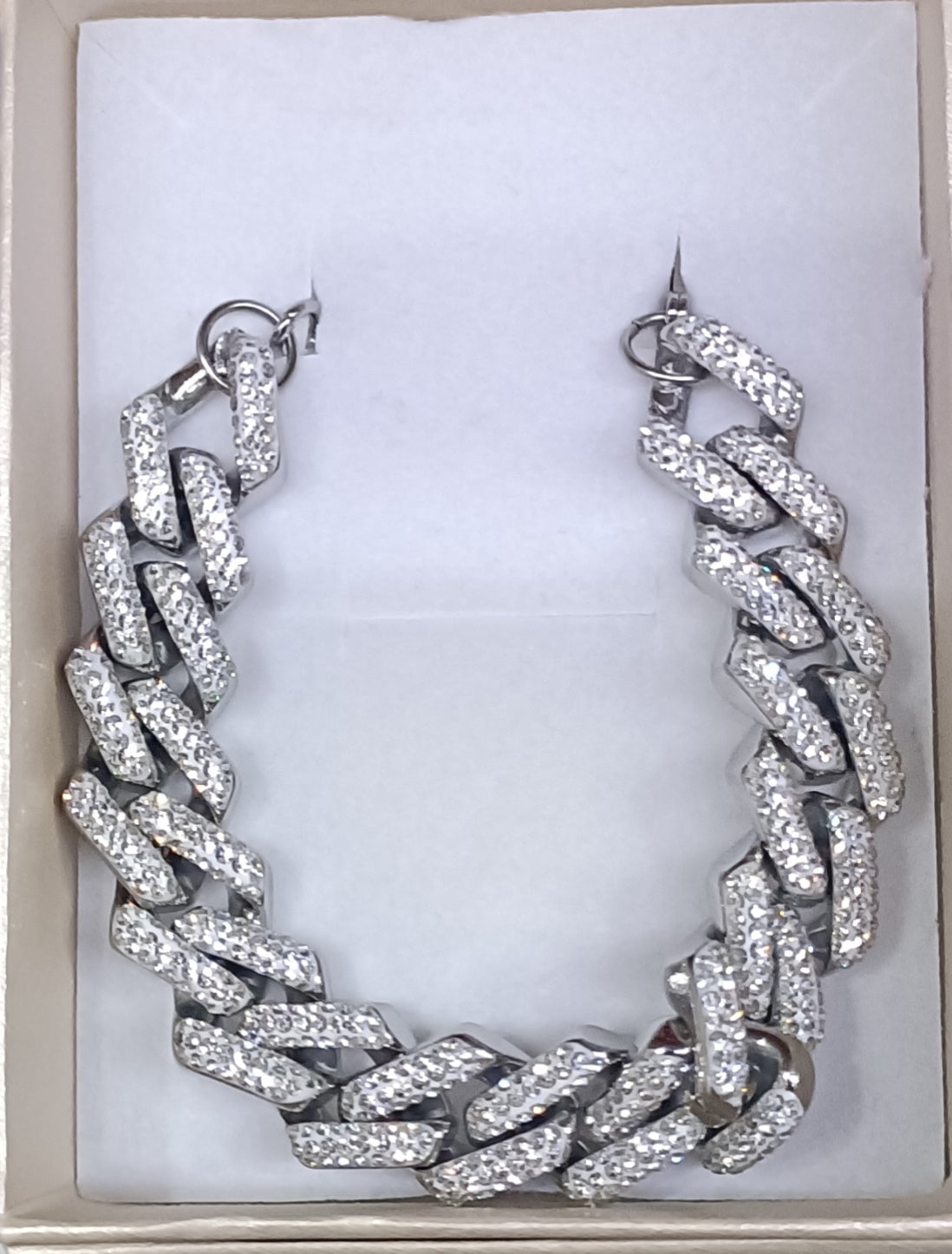 Bracciale con zirconi argento