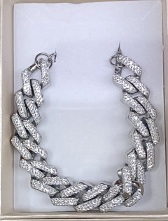 Bracciale con zirconi argento