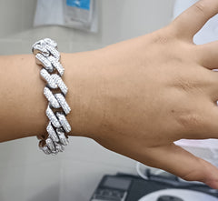 Bracciale con zirconi argento